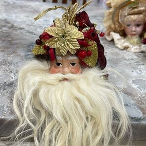 Victorian Christmas tree decoration SANTA. New without tags
